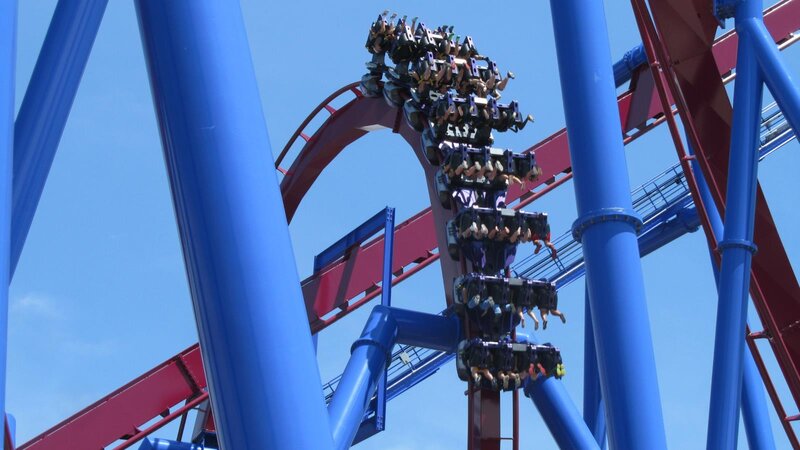 Roller Coaster Train — Blue