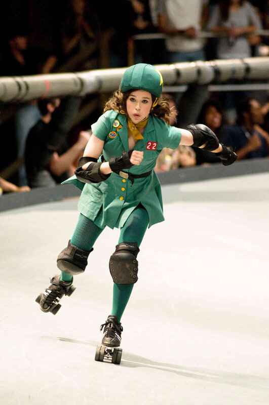 roller derby skater in action
