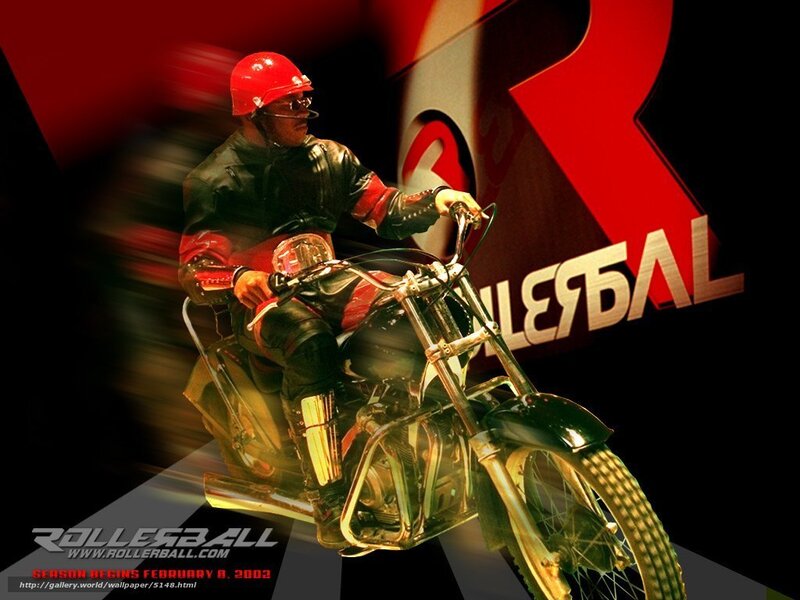 Rollerball motorcycle rider