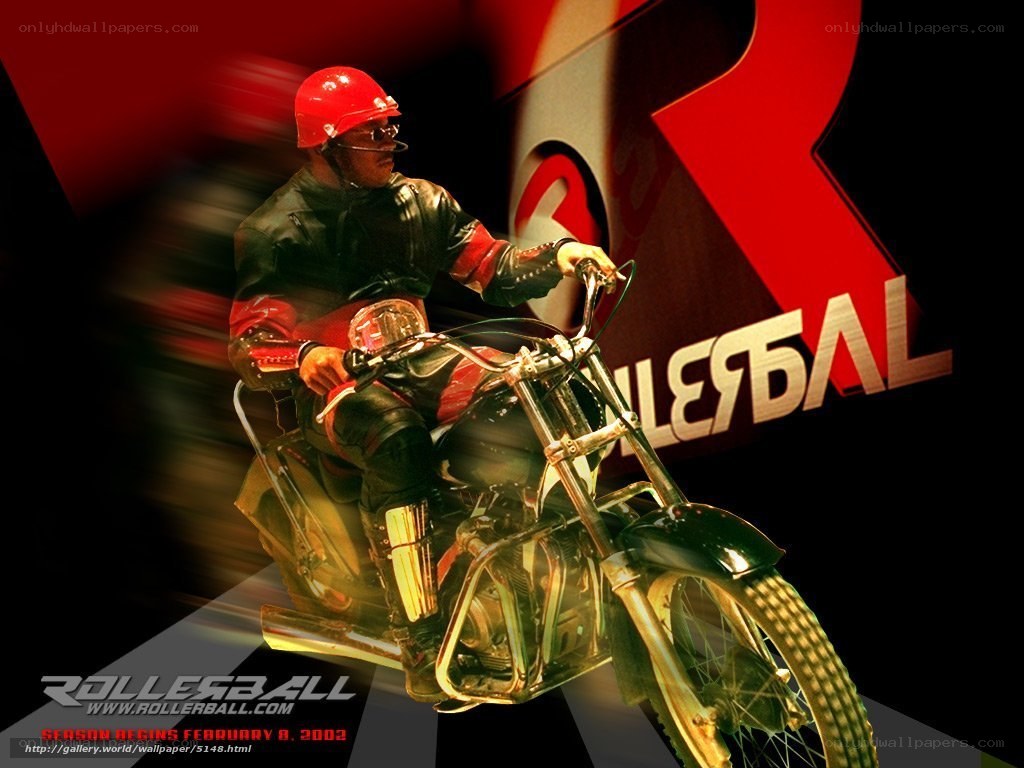 Rollerball motorcycle rider