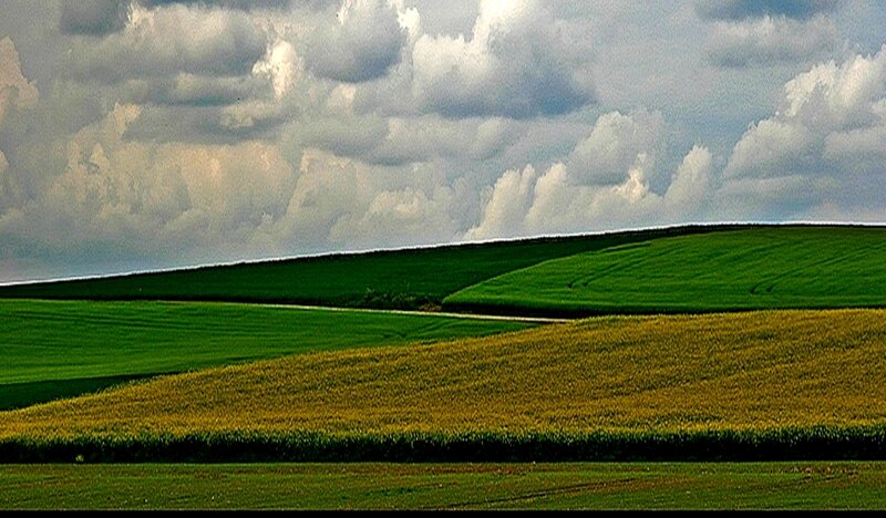 Rolling Green Fields — Dramatic, Afternoon