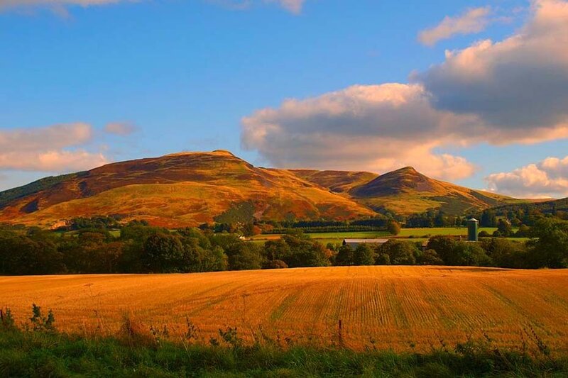 Rolling Hills and Fields — Blue