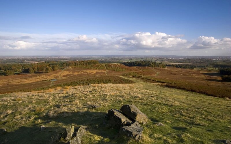 rolling hills and open fields