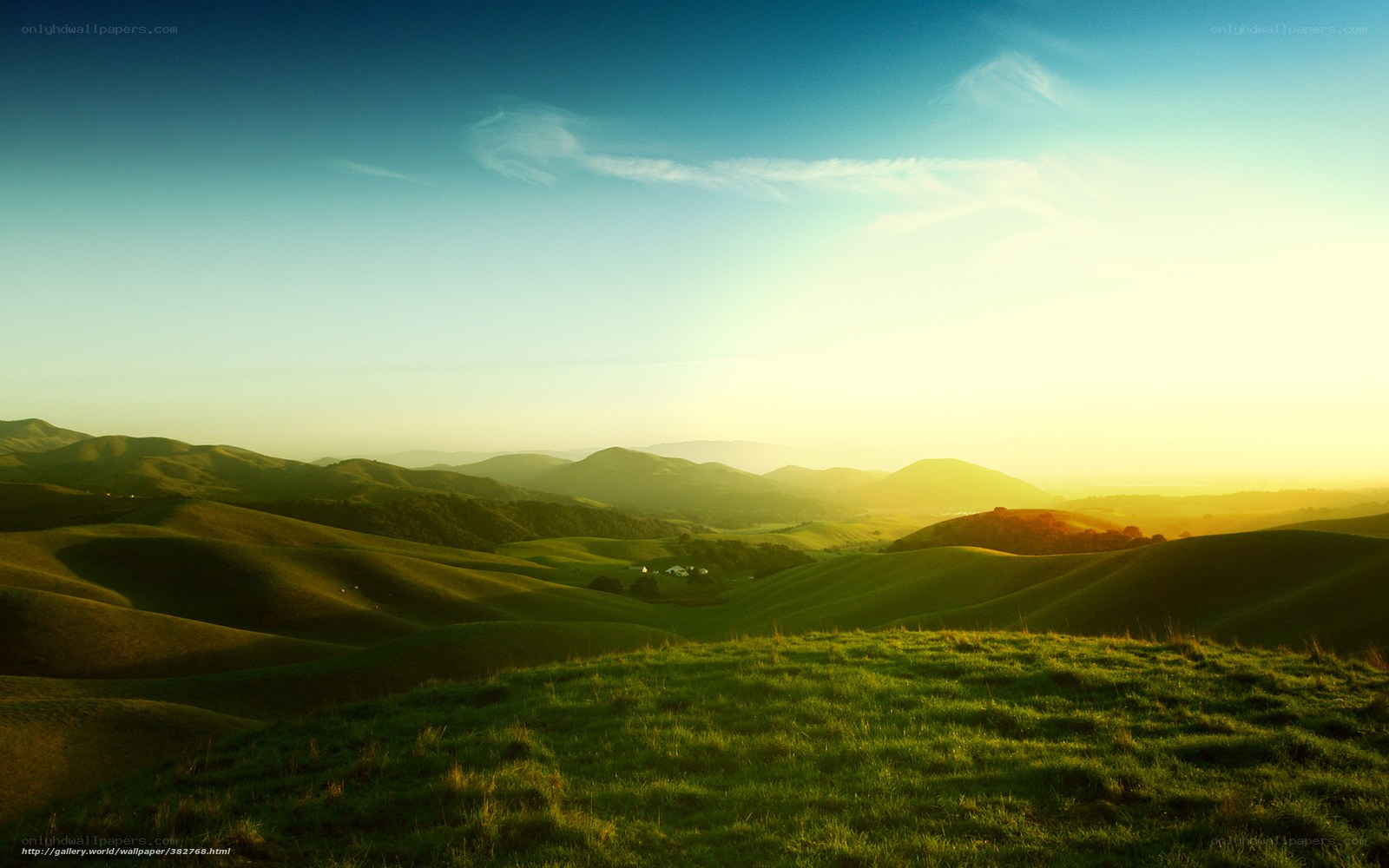 Rolling Hills at Sunset