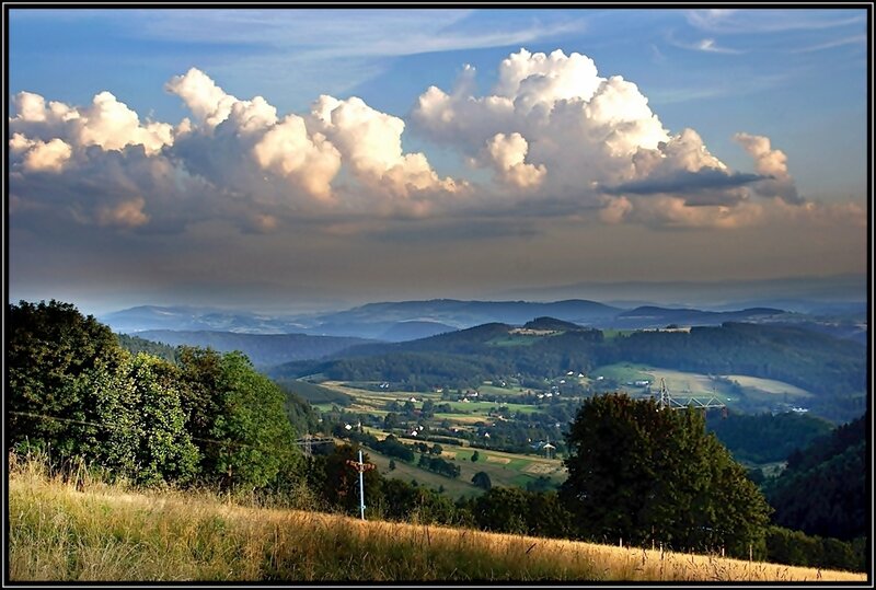 Rolling Hills Landscape — Blue, Serene, Afternoon