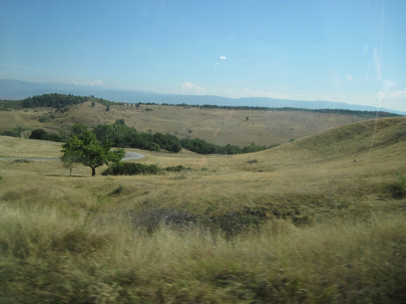 Rolling Hills Landscape — Blue