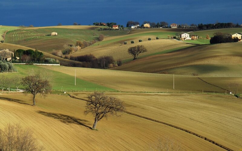 rolling hills of rural Italy