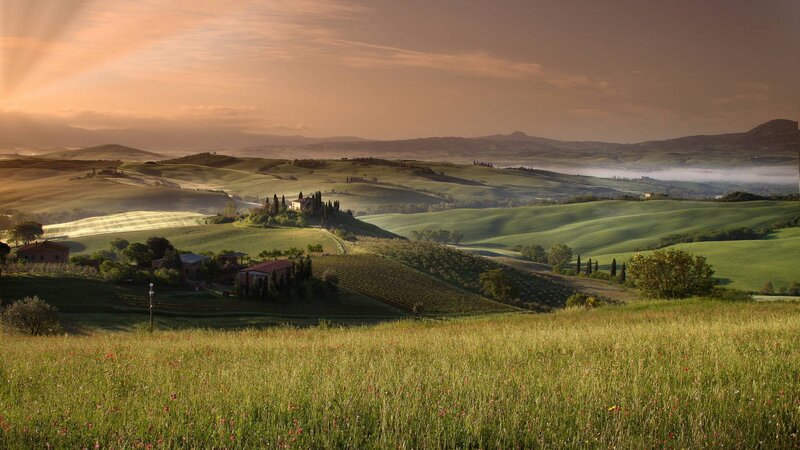 Rolling Hills of Tuscany — Green