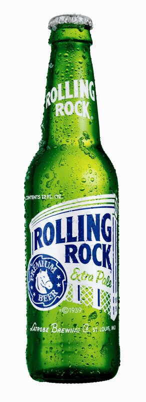 Rolling Rock beer bottle