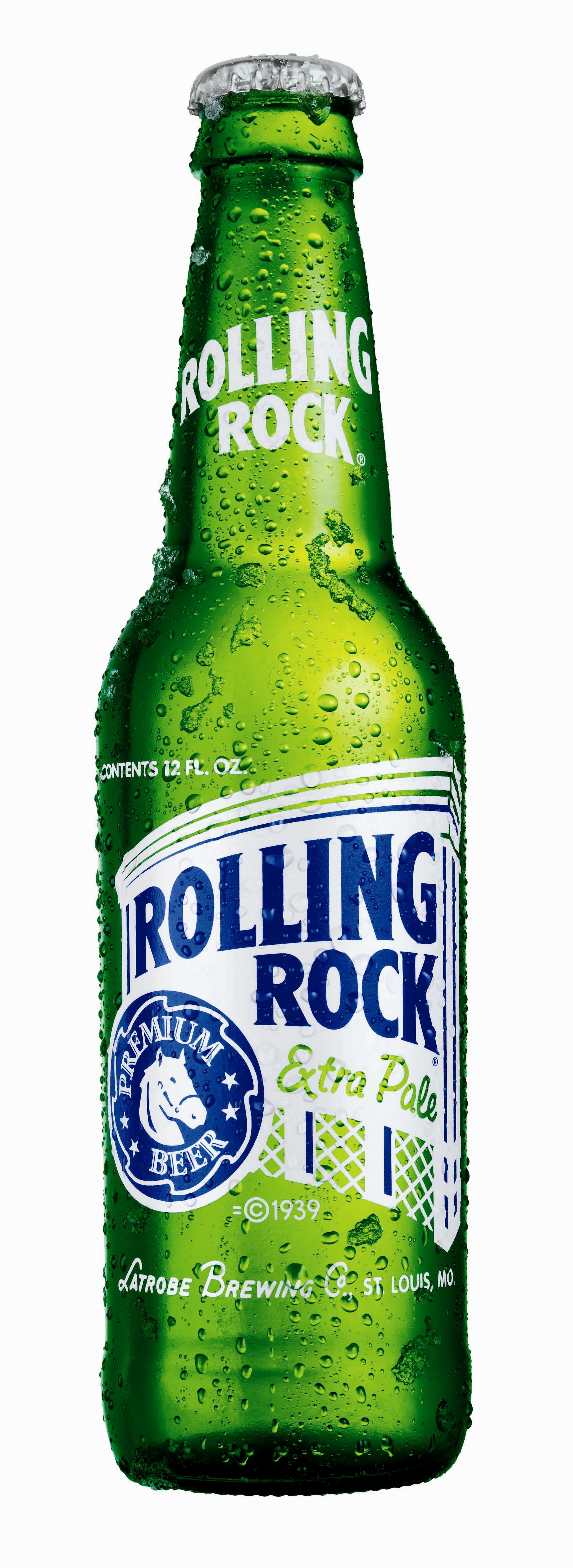 Rolling Rock beer bottle