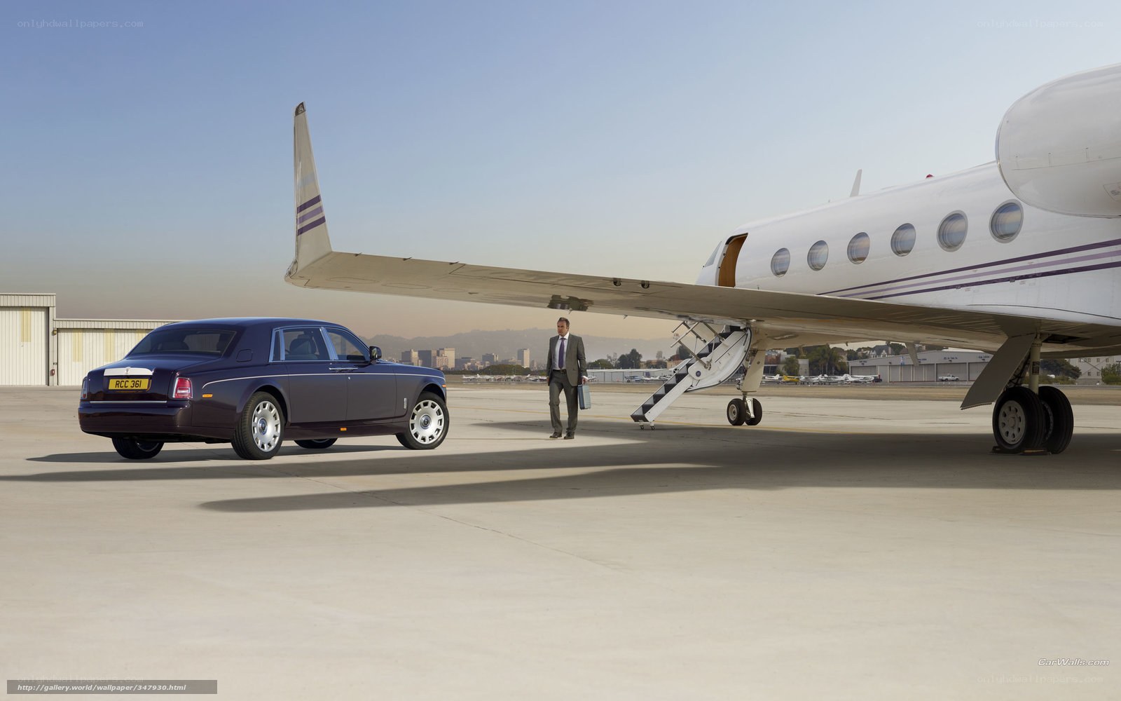 Rolls-Royce at private airport