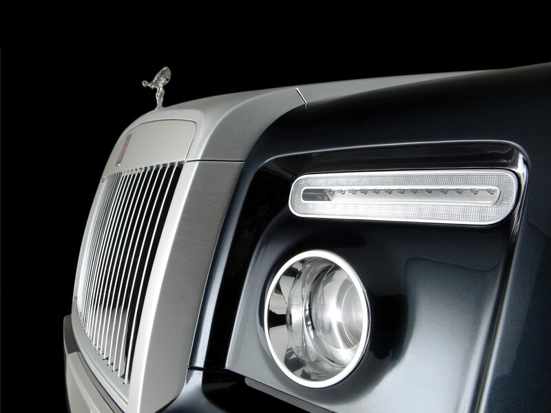 Rolls-Royce Car Front — Black, Dramatic