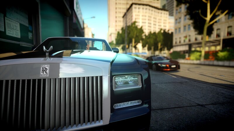 Rolls-Royce Car Front — Black, Urban