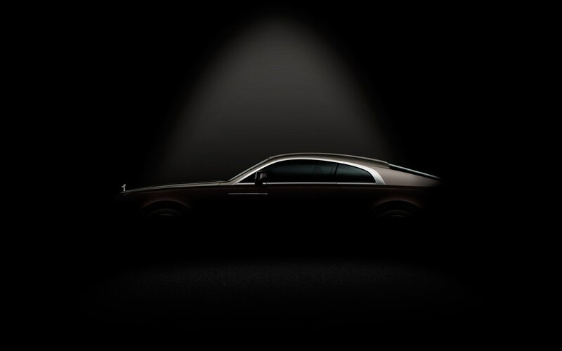 Rolls-Royce Car Silhouette — Black