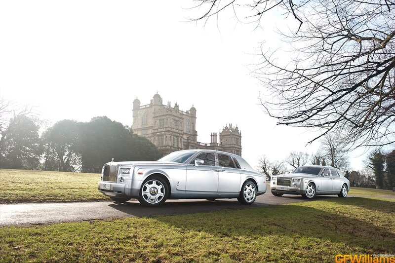 Rolls-Royce cars at a stately home