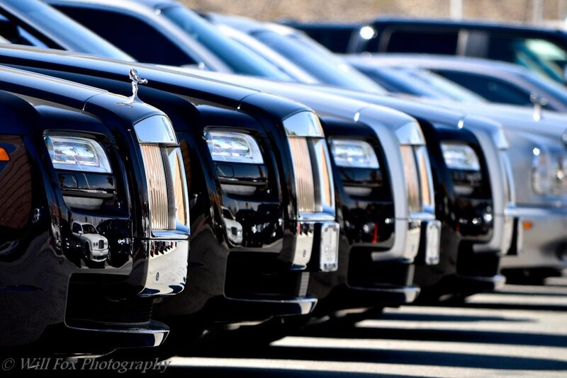 Rolls-Royce cars in a row