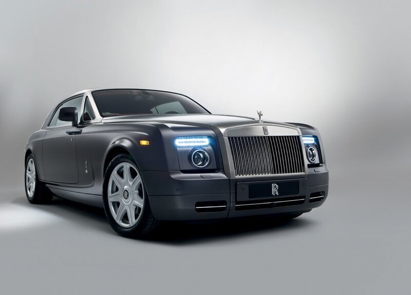 Rolls-Royce Coupe — Gray, Dramatic, Photograph