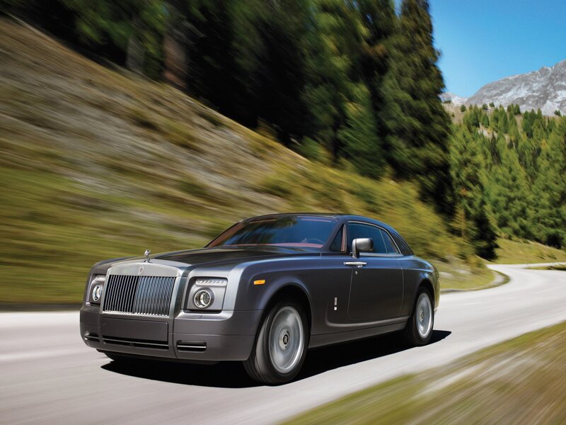 Rolls-Royce Coupe — Gray, Dynamic, Afternoon