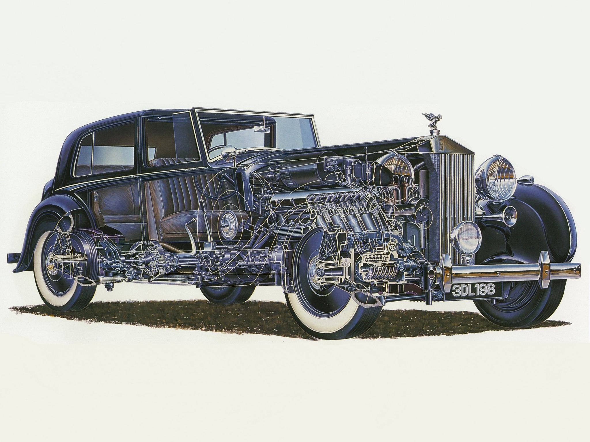 Rolls-Royce cutaway illustration