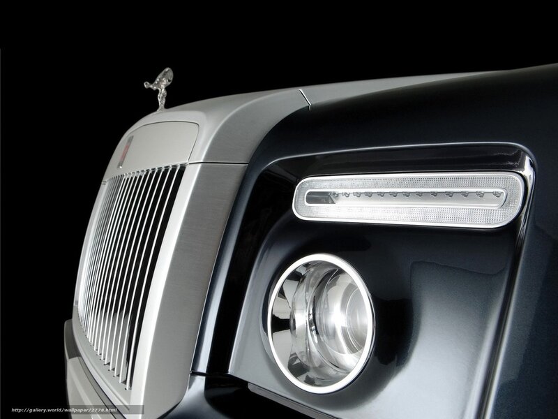 Rolls-Royce front grille and headlight