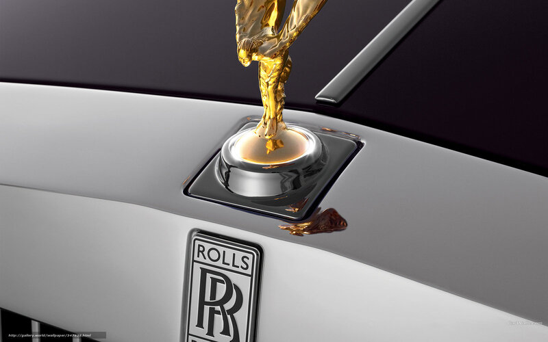 Rolls-Royce Hood Ornament — White, Dramatic, Photograph