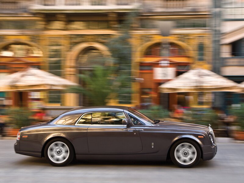 Rolls-Royce on city street
