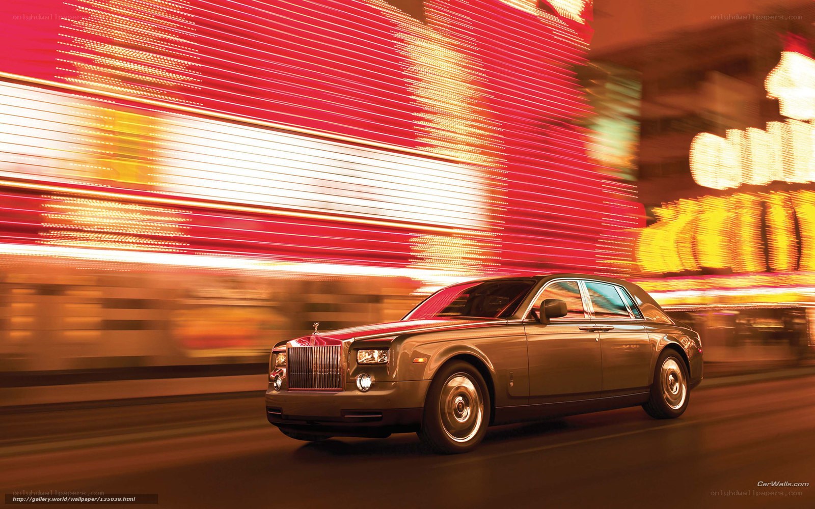 Rolls-Royce on city street