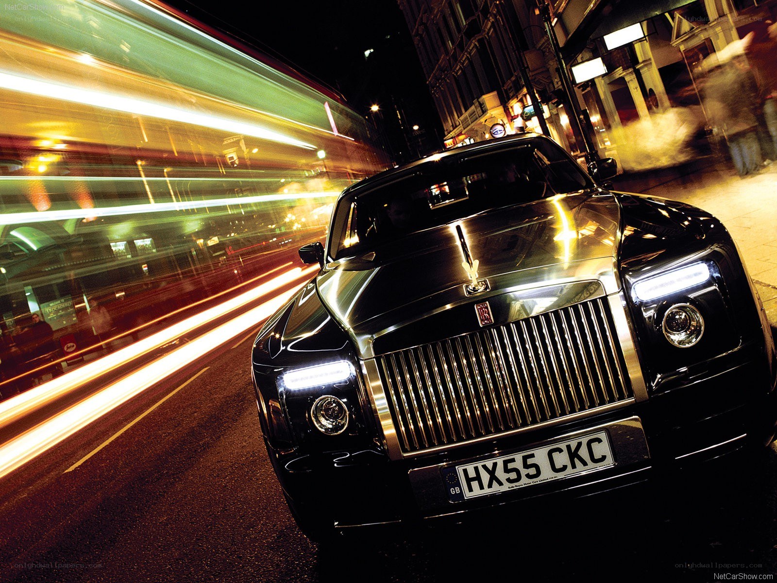 Rolls-Royce Phantom on city street