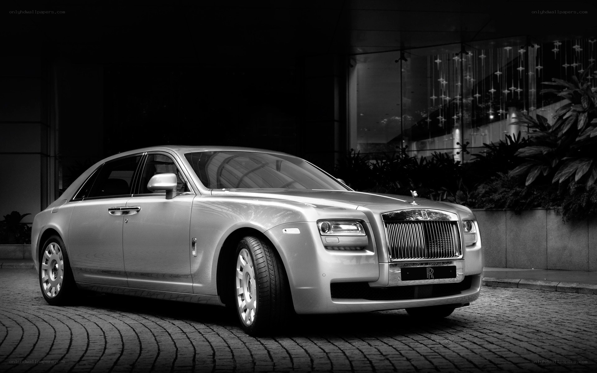 Rolls-Royce Phantom parked outside