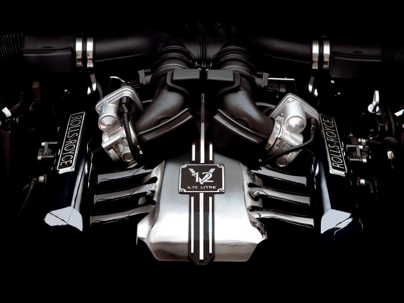 Rolls-Royce V12 Engine — Black