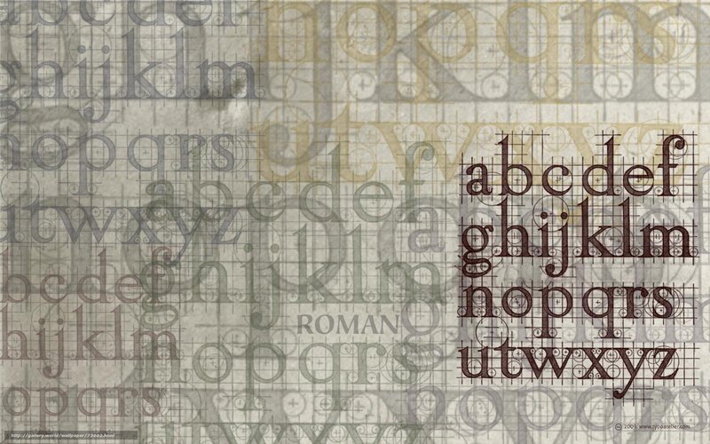 Roman alphabet design study