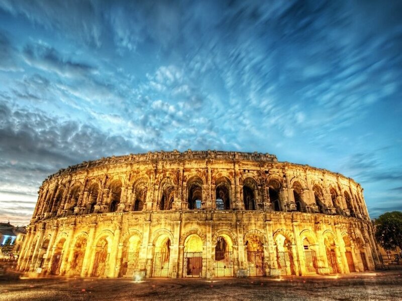Roman Amphitheater — Blue