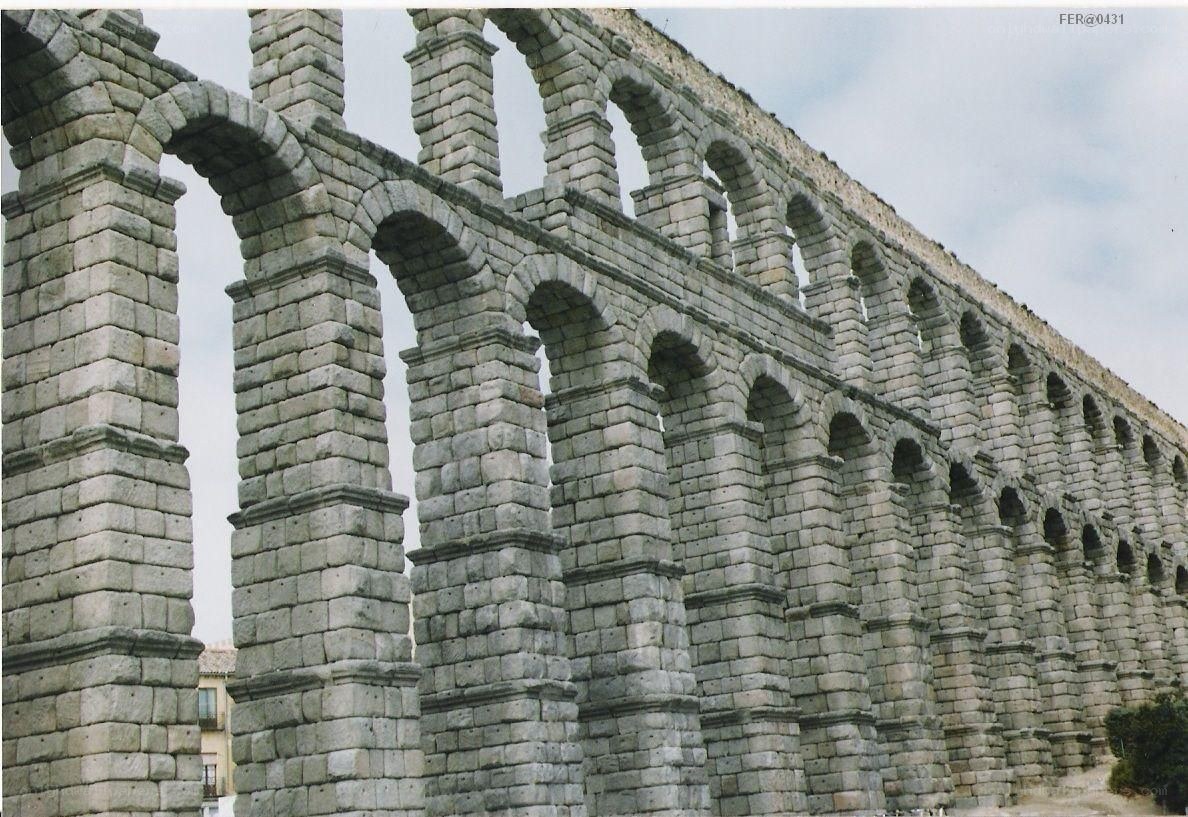 Roman aqueduct in Segovia