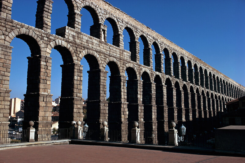 Roman aqueduct in Segovia