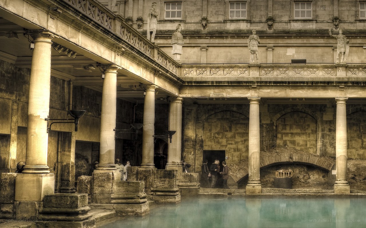 Roman baths in Bath, England