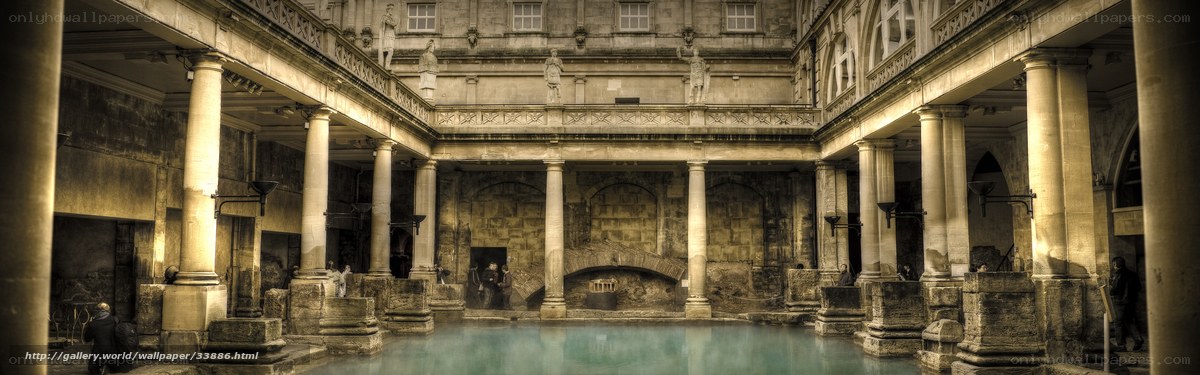 Roman Baths in Bath, England