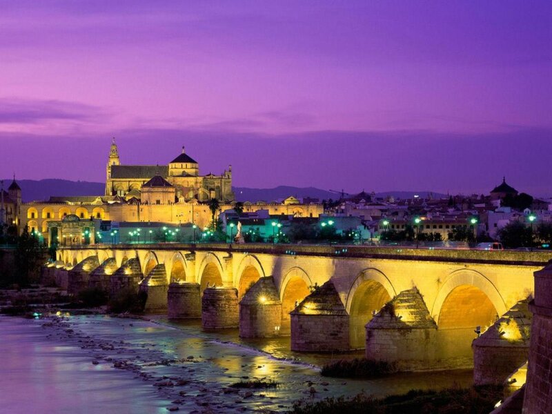 Roman Bridge at Dusk