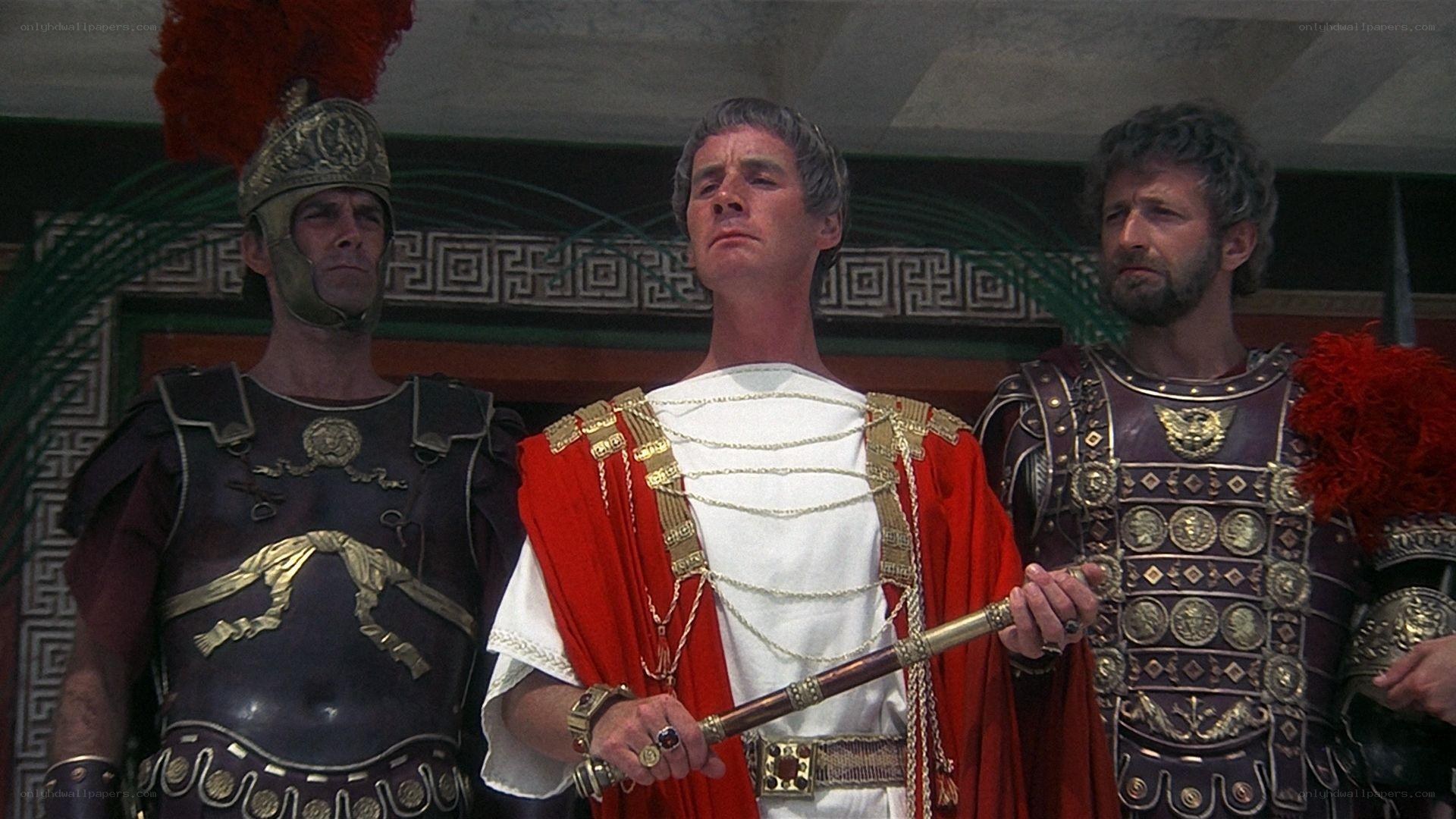 Roman emperor with guards