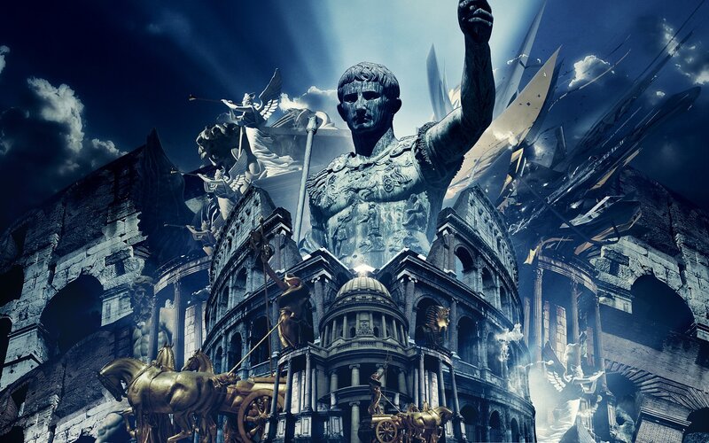 Roman Empire Collage Art