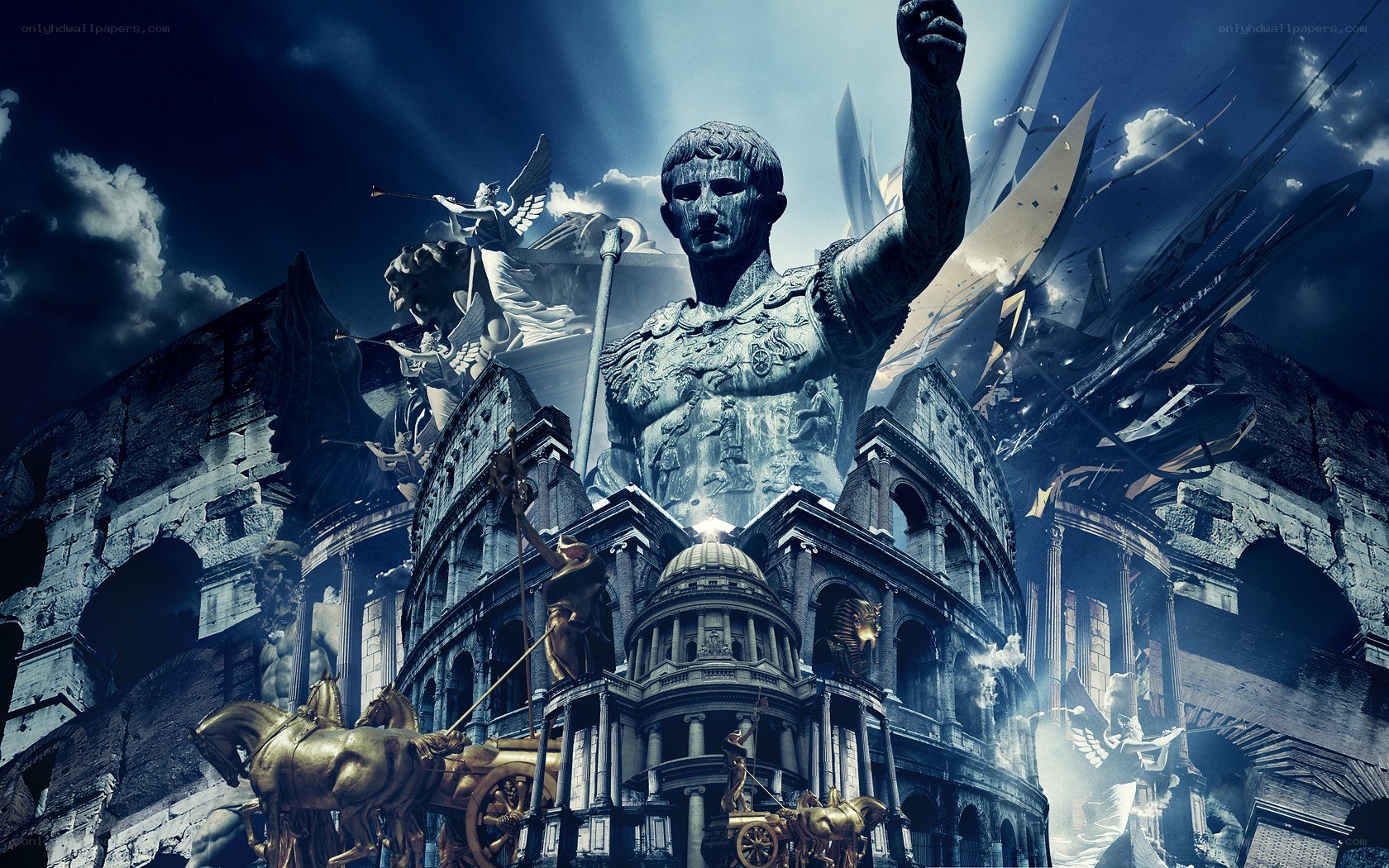 Roman Empire Collage Art