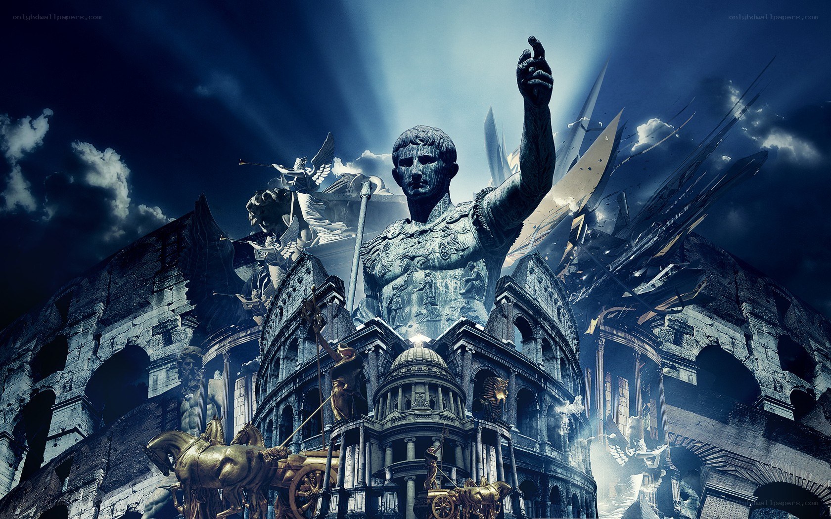 Roman Empire Collage Art