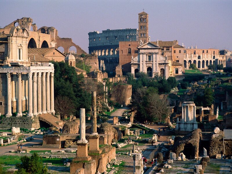 Roman Forum Ruins — Brown