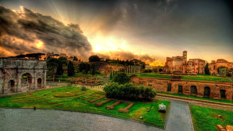 Roman Forum Ruins — Green