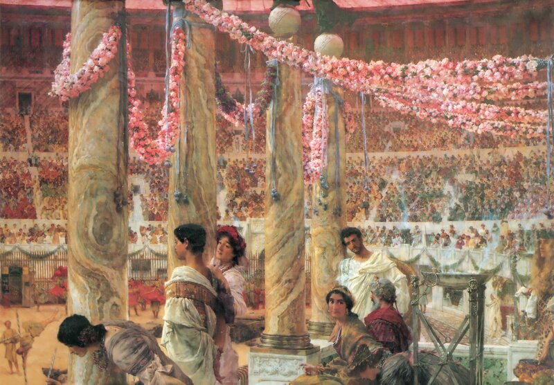 Roman Gladiators in Arena