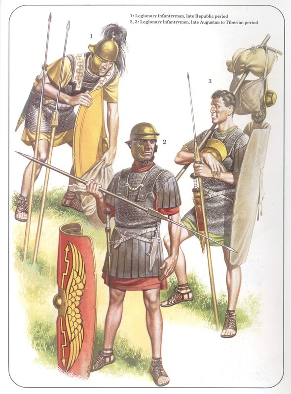 Roman legionary soldiers