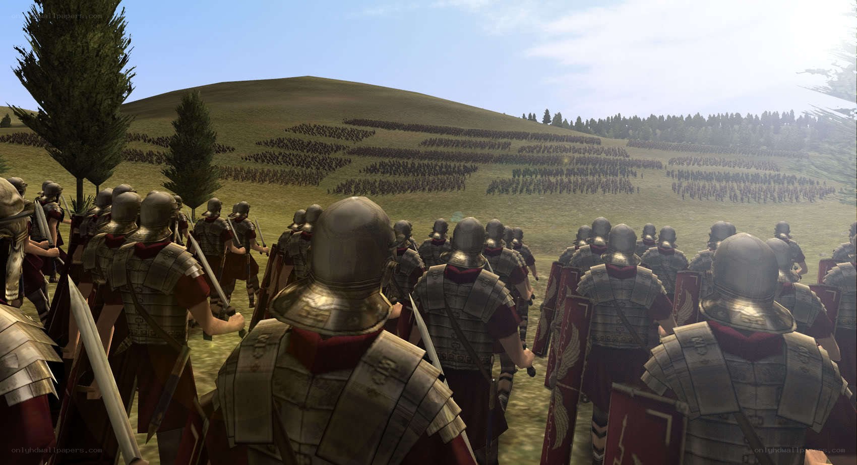 Roman legions in formation
