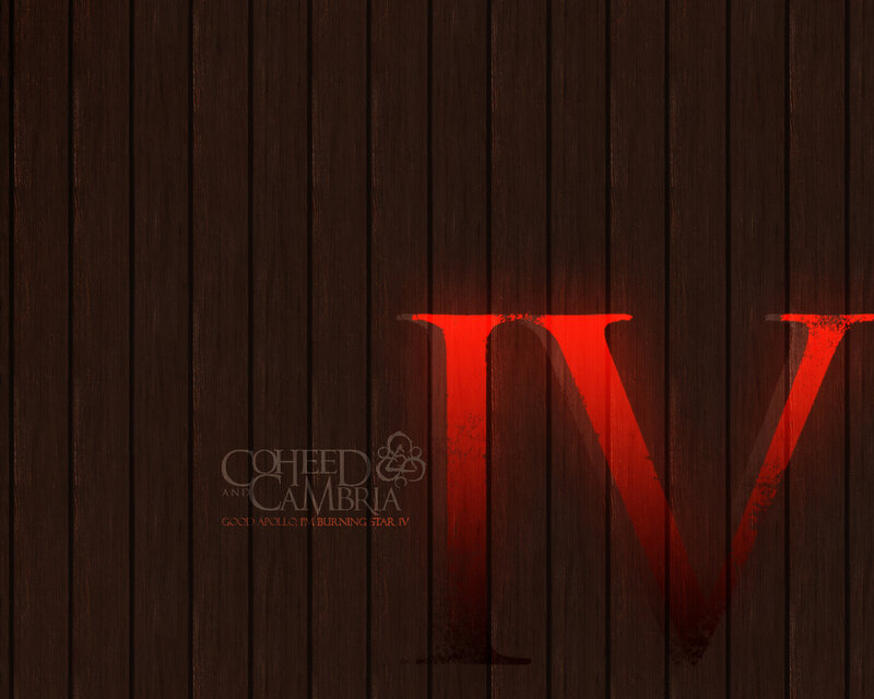 Roman numeral IV on wood