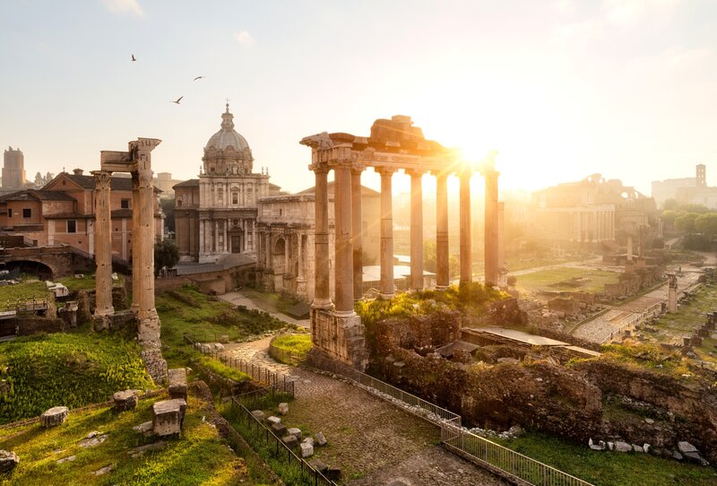 Roman Ruins at Sunrise