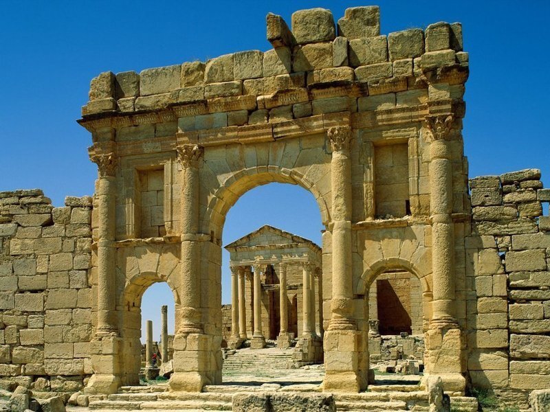 Roman ruins in Tunisia