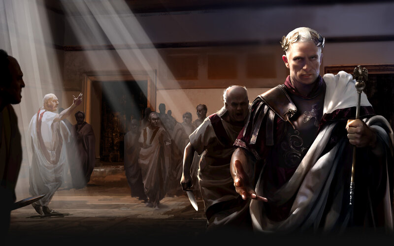 Roman Senator with Staff